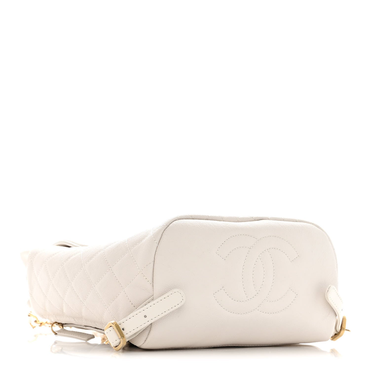 Chanel Caviar Quilted Filigree Backpack White 4 of 12