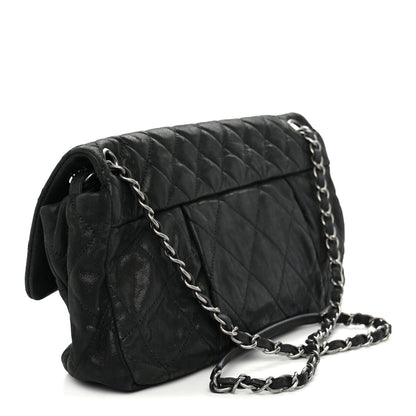 Chanel Iridescent Calfskin Quilted East West Flap Black 3 of 10