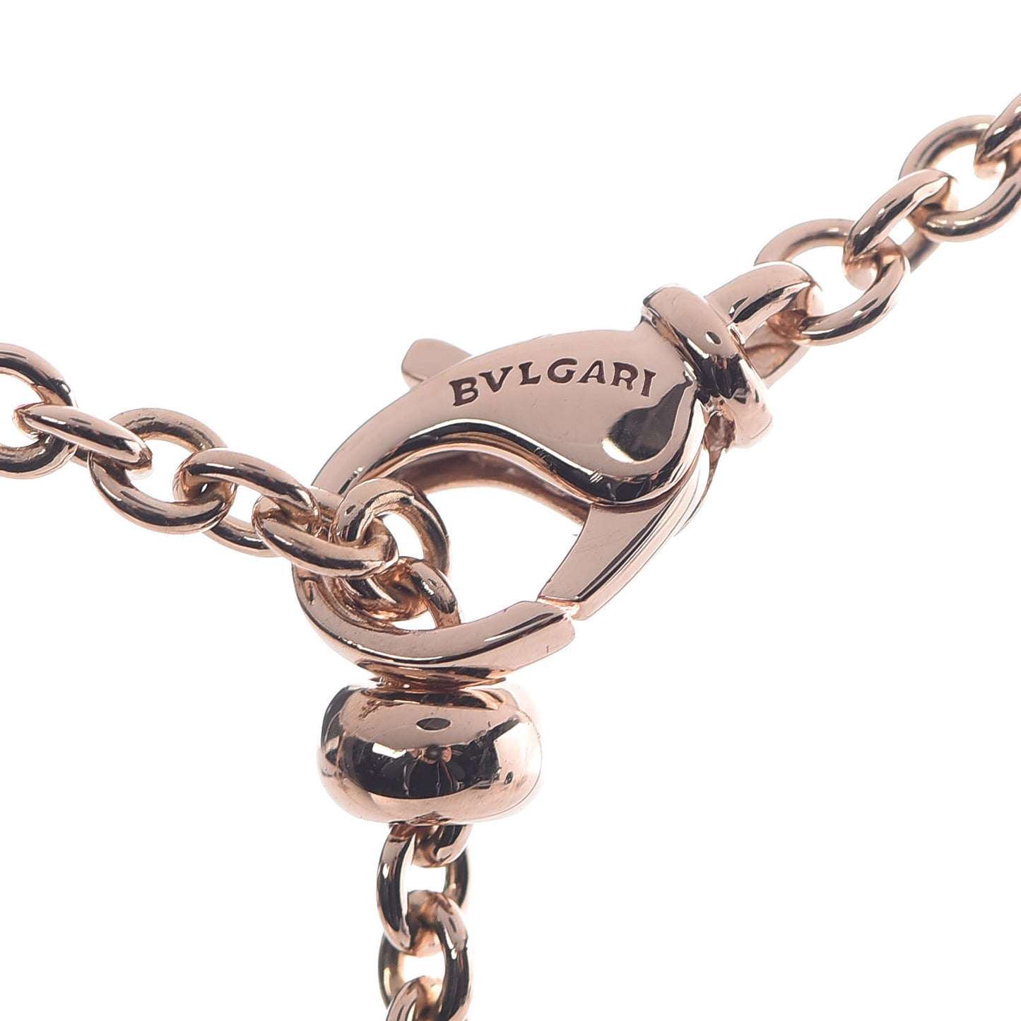 18K Rose Gold Diamond Parentesi Necklace