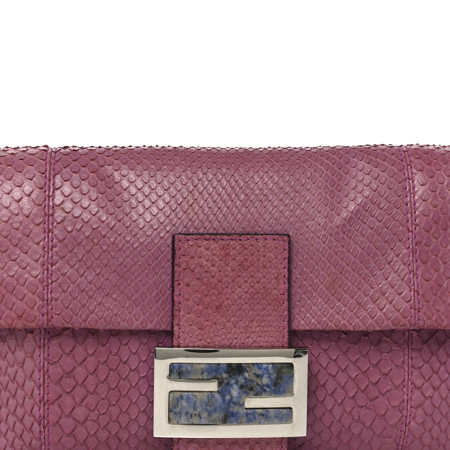 Fendi Snakeskin Baguette Pink 7 of 11