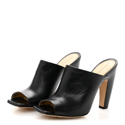 Bottega Veneta Lambskin Stretch Canalazzo Sandals 37.5 Black 4 of 8