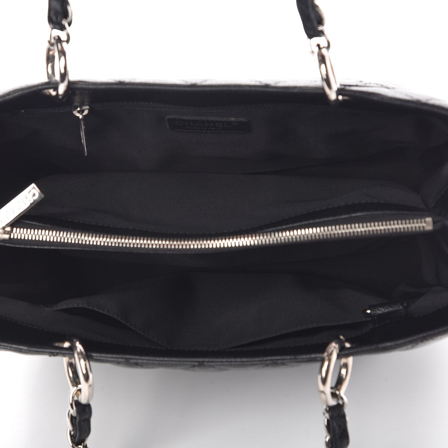 Caviar Quilted Grand Shopping Tote GST Black