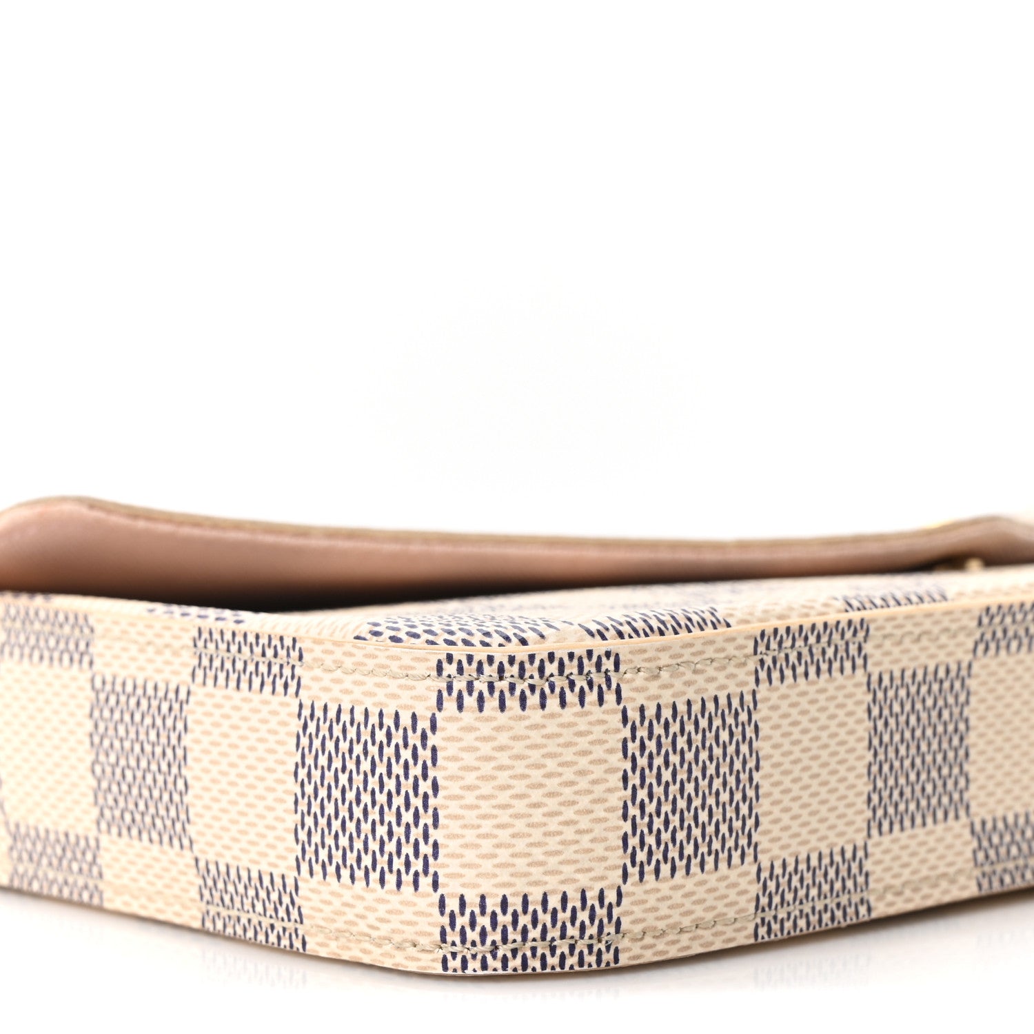 Louis Vuitton Damier Azur Pochette Felicie Chain Wallet Rose Ballerine 9 of 10