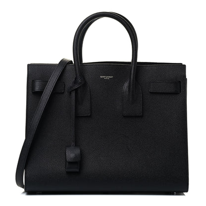 Saint Laurent Grained Calfskin Small Sac De Jour Black 1 of 9