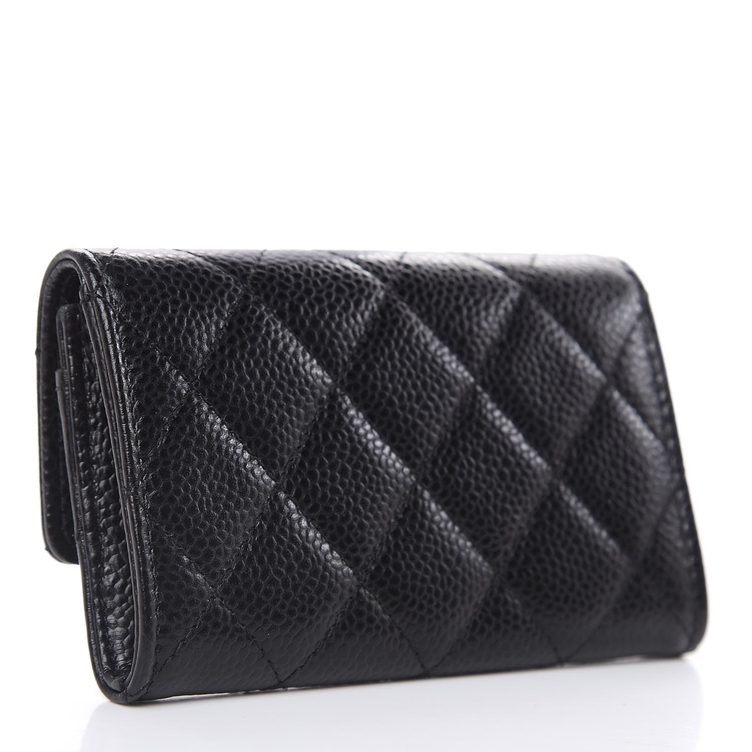 Chanel Caviar Quilted Flap Card Holder Black 3 of 7