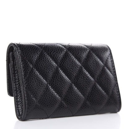 Chanel Caviar Quilted Flap Card Holder Black 3 of 7