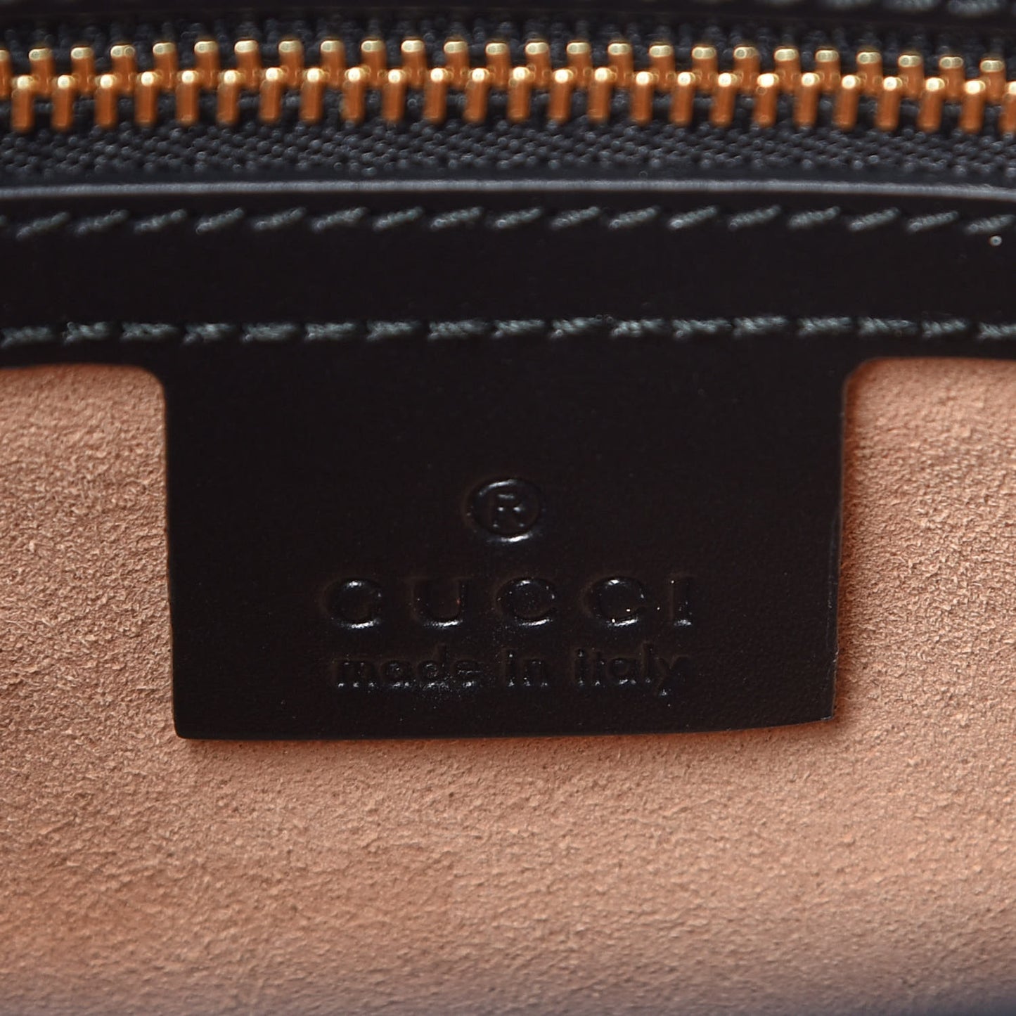 Guccissima Small Zippered Bucket Tote Black