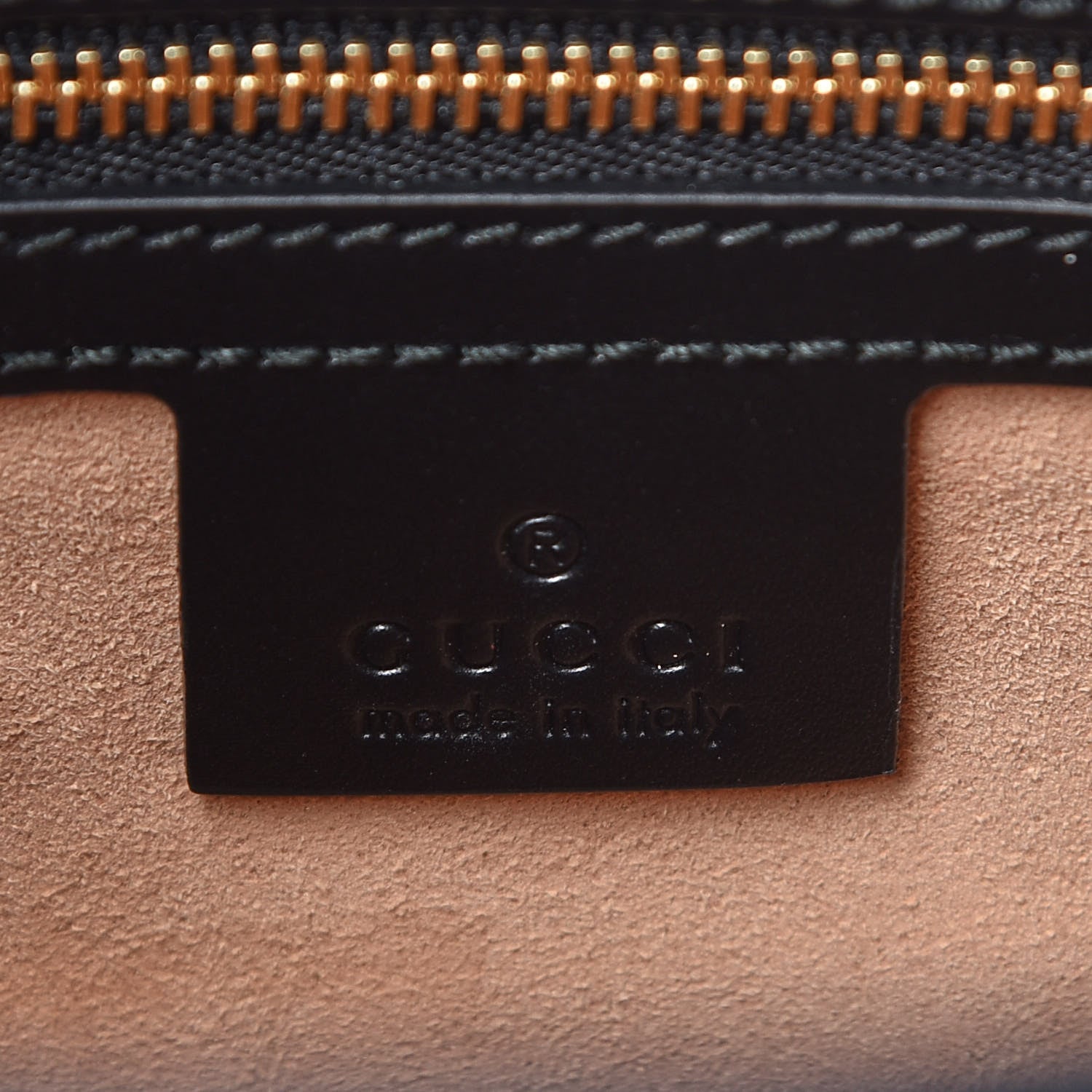 Gucci Guccissima Small Zippered Bucket Tote Black 6 of 8