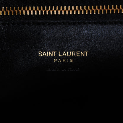 Saint Laurent Calfskin Small Monogram Cabas Black 8 of 9