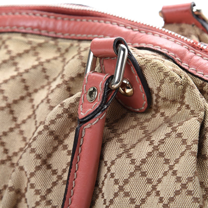 Gucci Diamante Medium Sukey Boston Interlocking G Charm Bag Pink 13 of 17