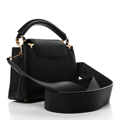 Louis Vuitton Taurillon Embellished Flower Crown Capucines PM Black 2 of 4