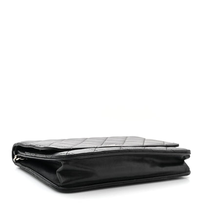 Chanel Lambskin Quilted Wallet On Chain WOC Black 4 of 11
