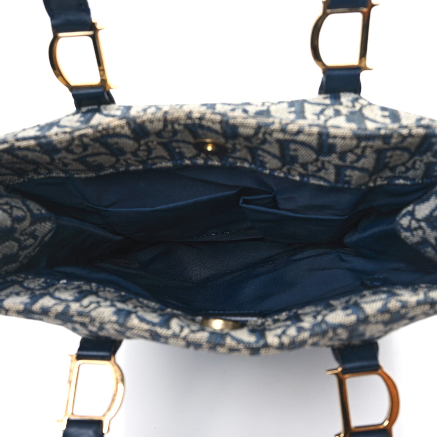 Christian Dior Monogram Tote Blue 5 of 13
