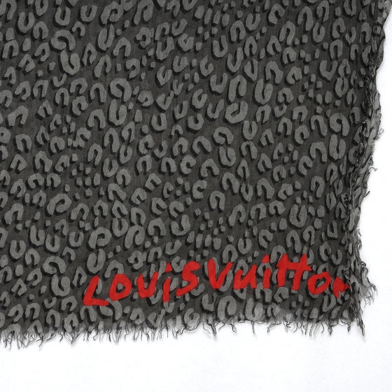 Cashmere Silk Leopard Stole Gres