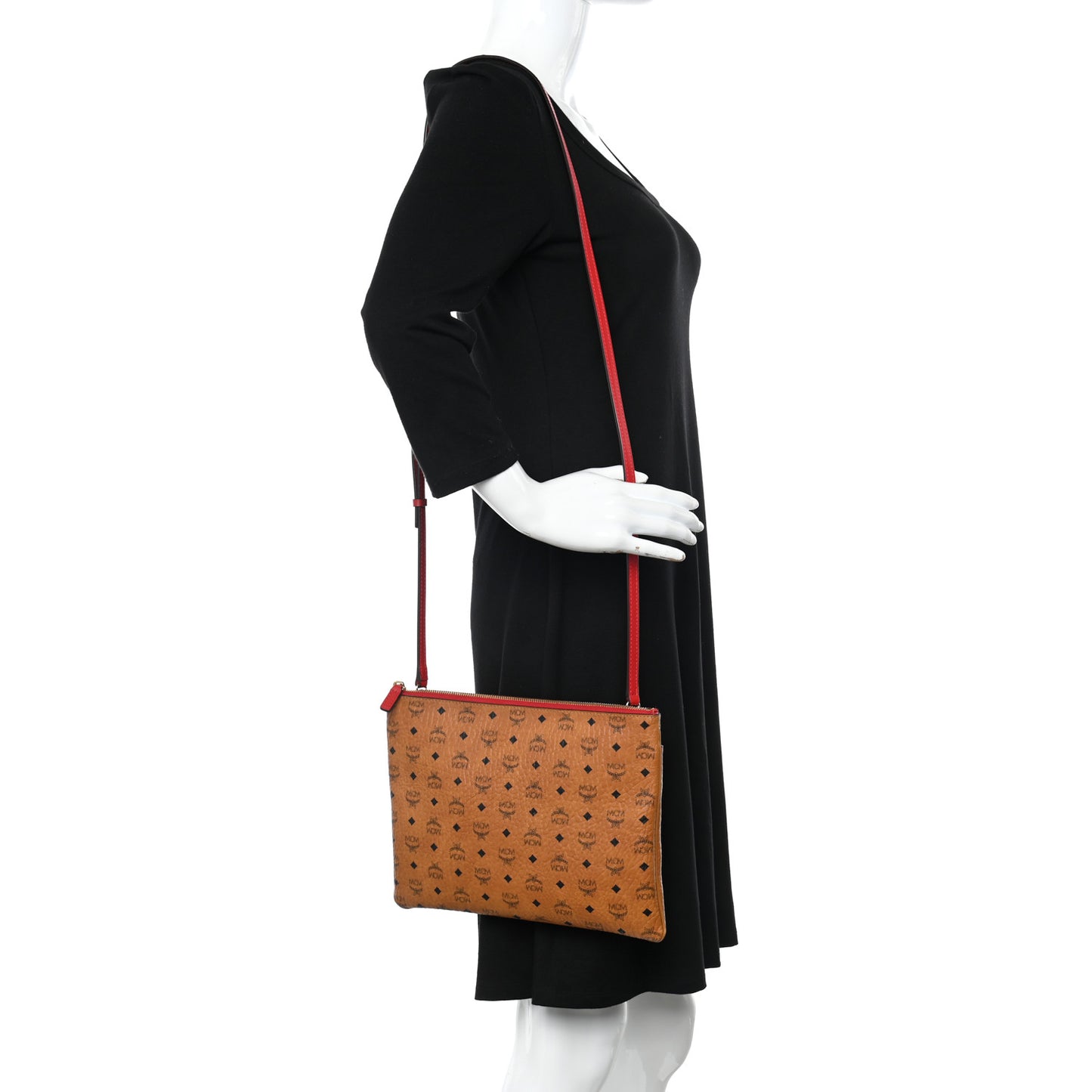 Visetos Original Medium Pouch Cognac Red