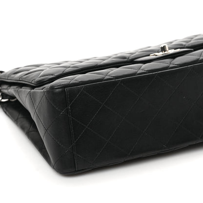 Chanel Lambskin Quilted Maxi Single Flap Black 8 of 10