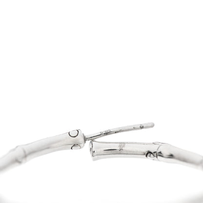 John Hardy Sterling Silver 35mm Bamboo Hoop Earrings 5 of 5