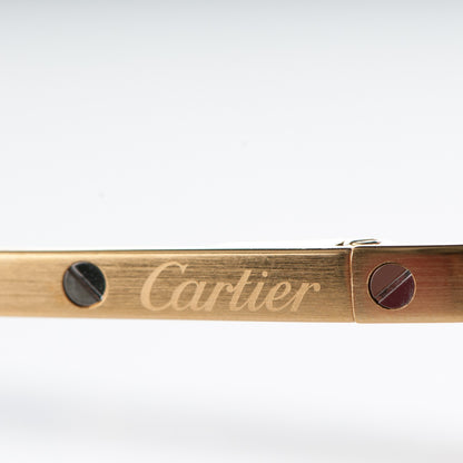 Cartier Santos Dumont Vendome Aviator Sunglasses T8200747 Gold 7 of 8