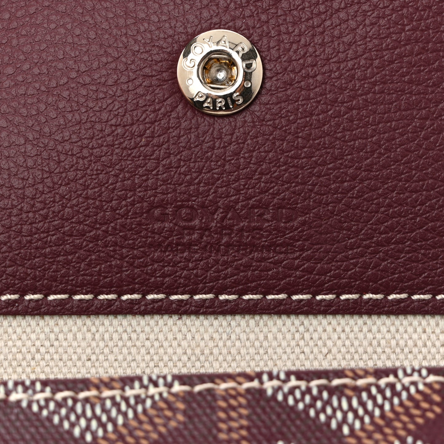 Goyardine Boheme Hobo Burgundy
