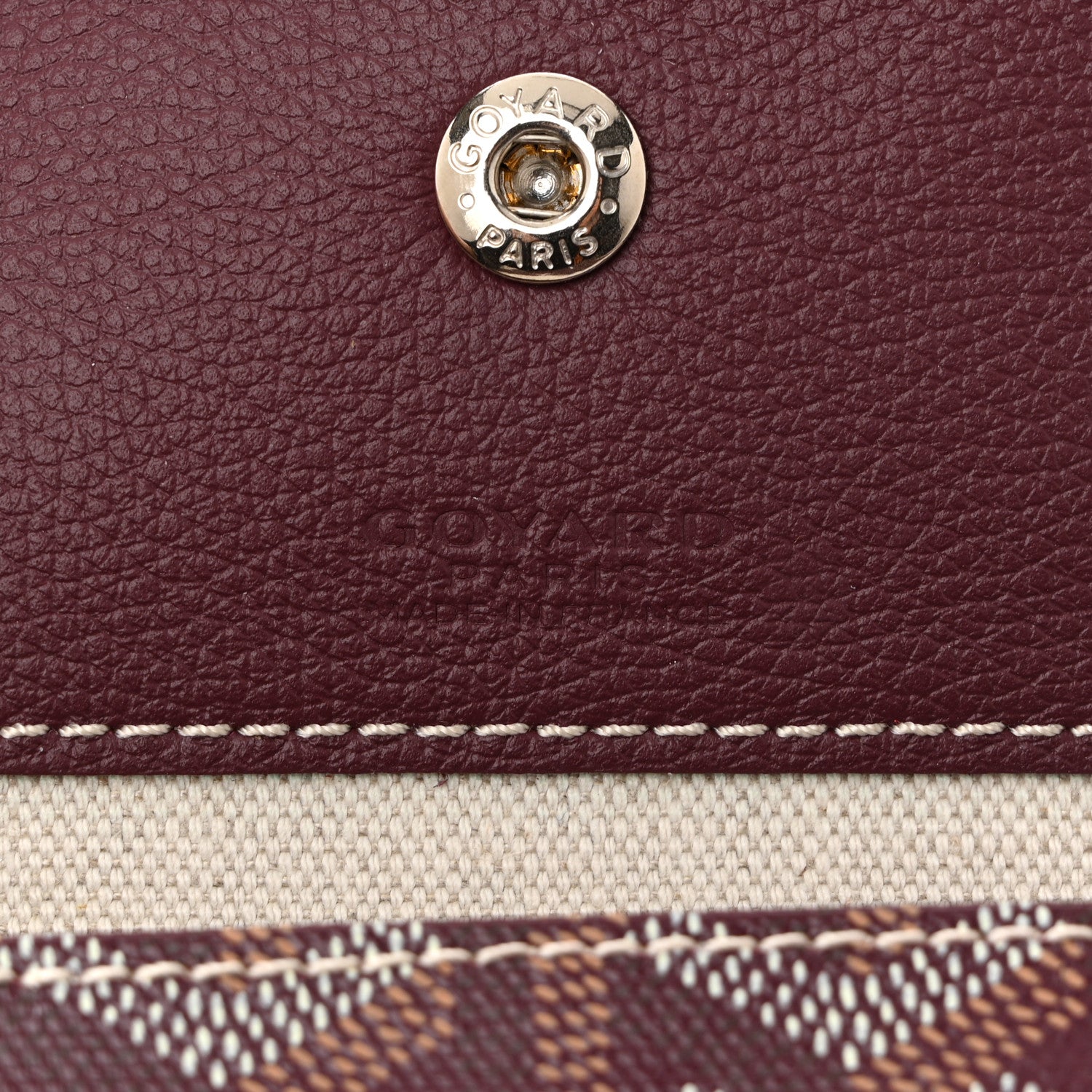 Goyard Goyardine Boheme Hobo Burgundy 7 of 11