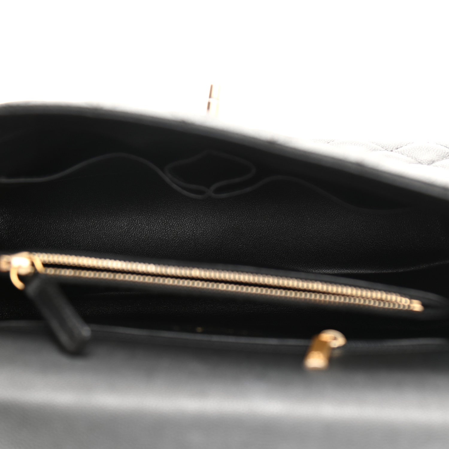 Chanel Caviar Lizard Embossed Quilted Small Coco Handle Flap Black 5 of 12