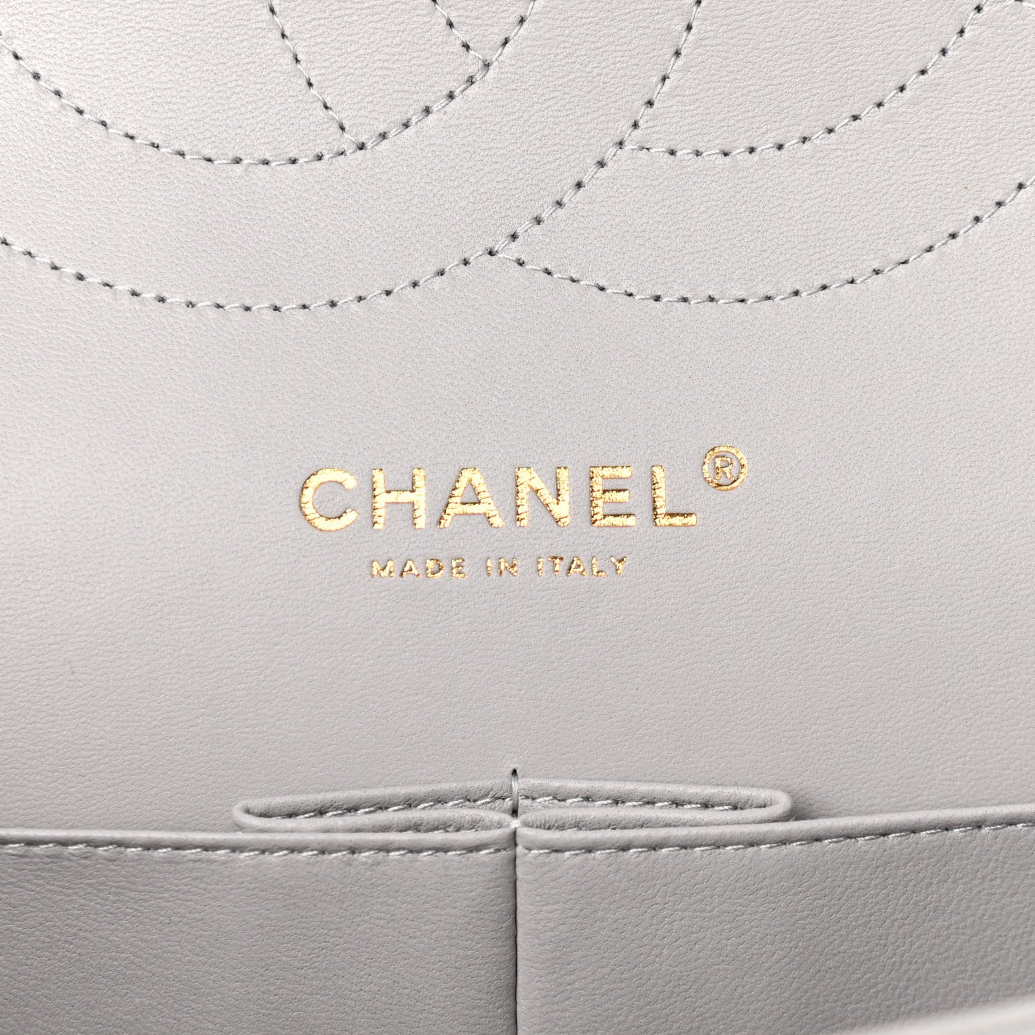 Chanel Caviar Quilted Jumbo Double Flap Grey 6 of 10
