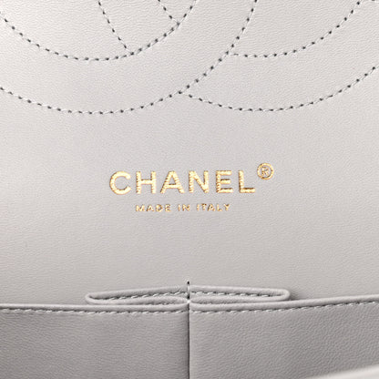 Chanel Caviar Quilted Jumbo Double Flap Grey 6 of 10
