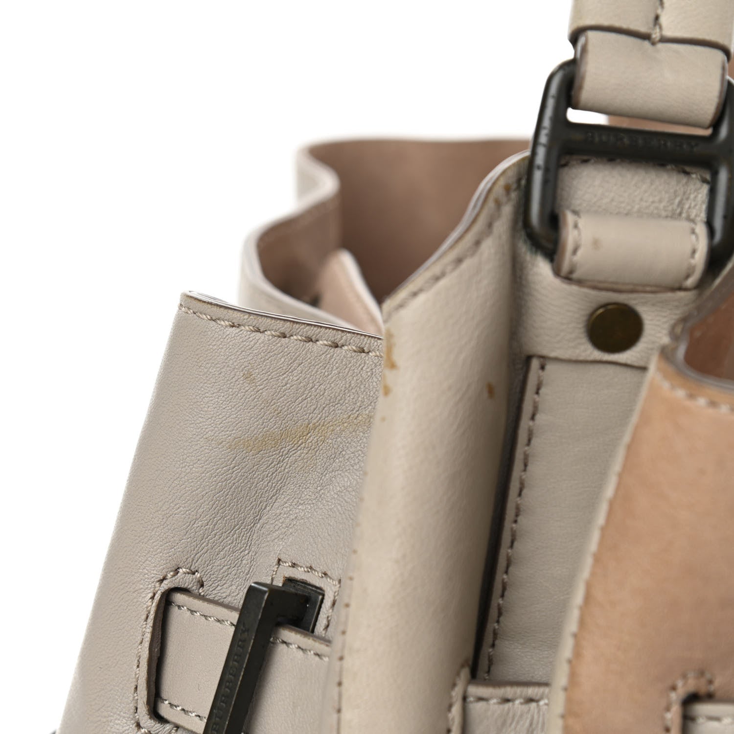 Burberry Lambskin Quilted Medium Enmore Hobo Beige 14 of 16
