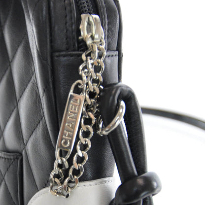 Chanel Calfskin Cambon Medium Messenger Black White 7 of 12
