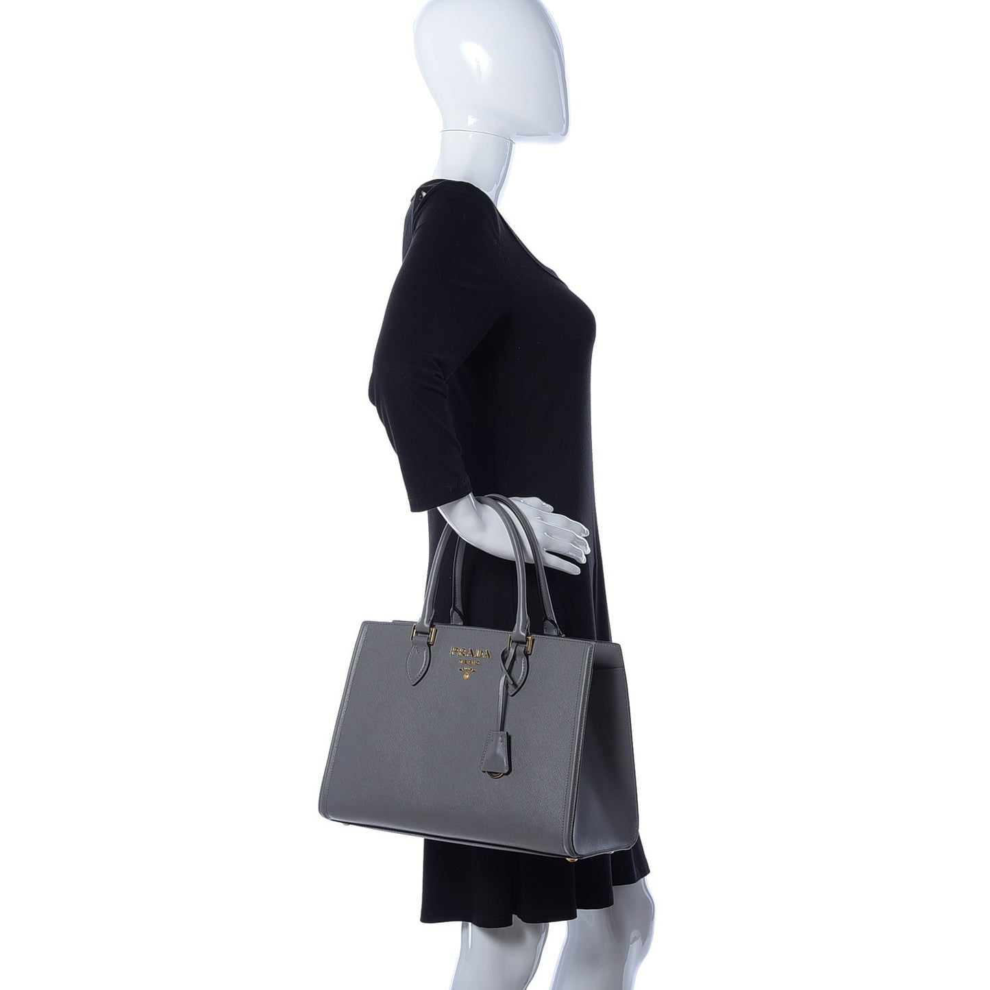 Saffiano Soft Calfskin Tote Marmo