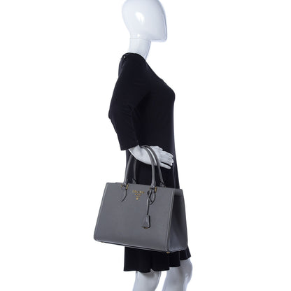 Prada Saffiano Soft Calfskin Tote Marmo 3 of 9