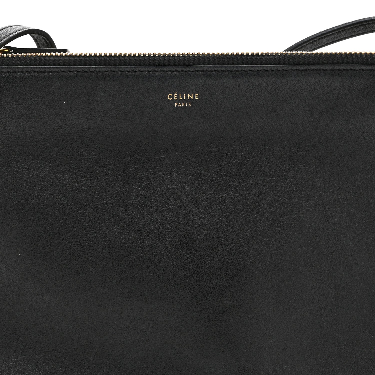 Celine Liege Calfskin Large Trio Crossbody Bag Black 10 of 12