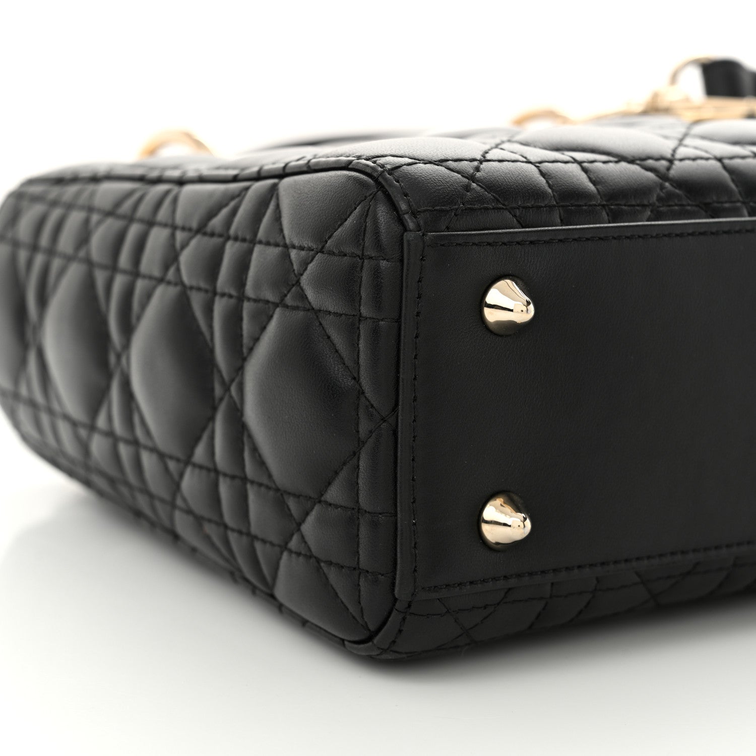 Christian Dior Lambskin Cannage Small My ABCDior Lady Dior Black 9 of 11