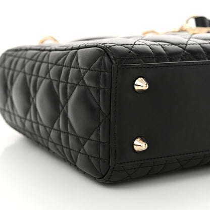 Christian Dior Lambskin Cannage Small My ABCDior Lady Dior Black 9 of 11