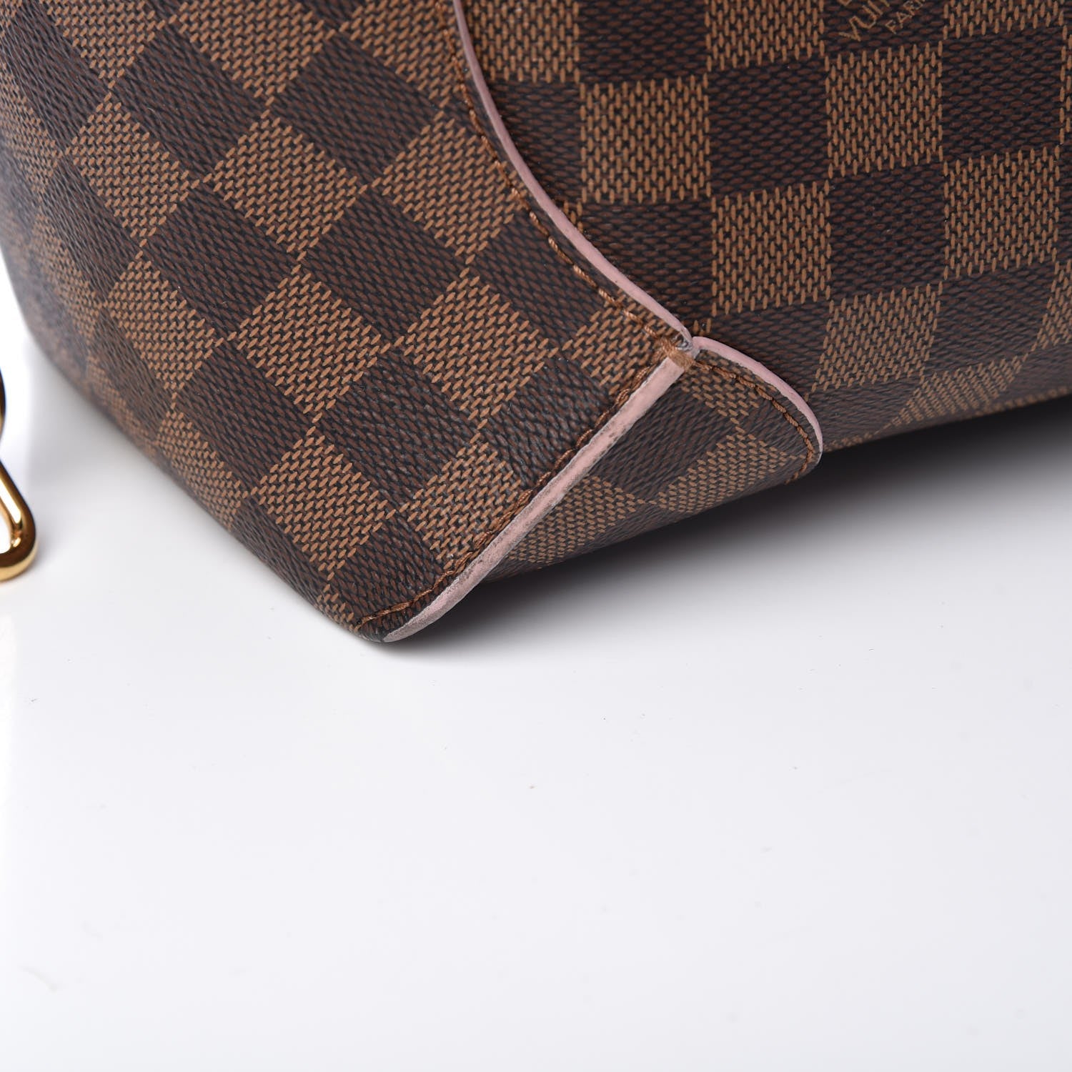 Louis Vuitton Damier Ebene Caissa Hobo Rose Ballerine 11 of 12