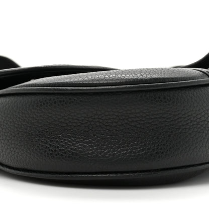 Christian Dior X SHAWN STUSSY Grained Calfskin Saddle Bag Black 9 of 12
