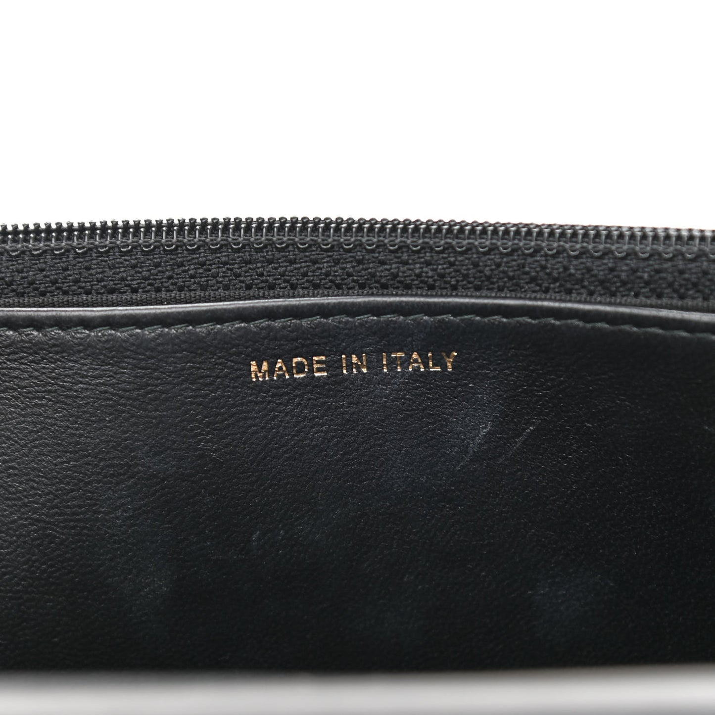 Orylag Lambskin Wallet On Chain Black