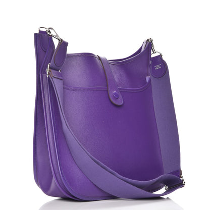 Hermes Epsom Evelyne GM III Ultraviolet 3 of 9