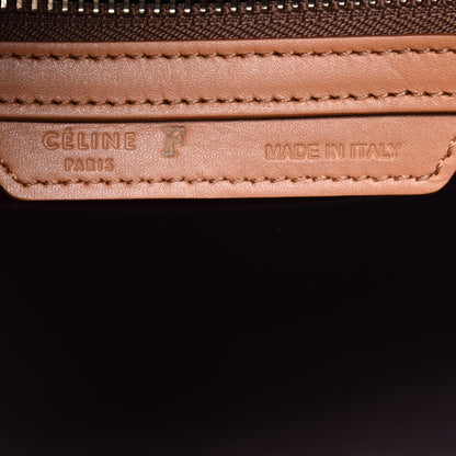 Celine Elephant Calfskin Mini Tri-Color Luggage Terracotta 6 of 9