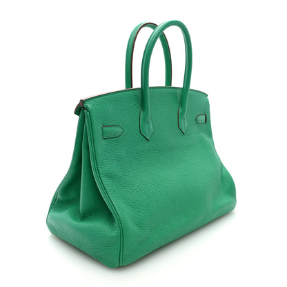Hermes Taurillon Clemence Birkin 35 Menthe 3 of 10