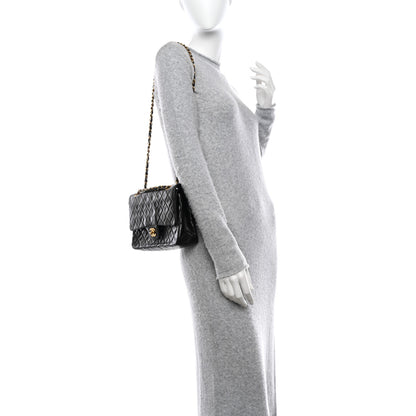 Chanel Lambskin Quilted Medium Double Flap Black 2 of 11