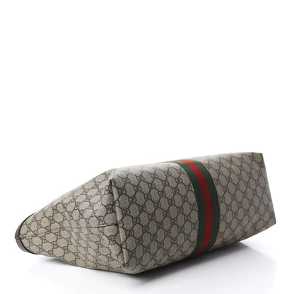 Gucci GG Supreme Monogram Medium Ophidia Shopping Tote Brown 4 of 10