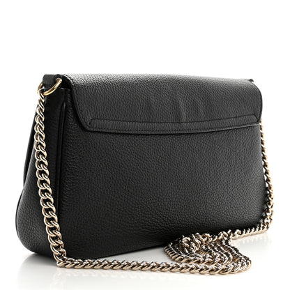 Gucci Pebbled Calfskin Medium Soho Flap Crossbody Black 3 of 11