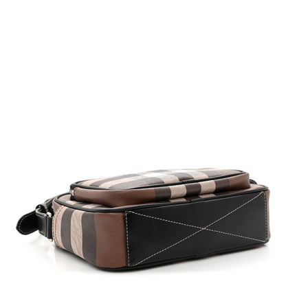 Burberry Canvas Check Paddy Messenger  Birch Brown 4 of 10