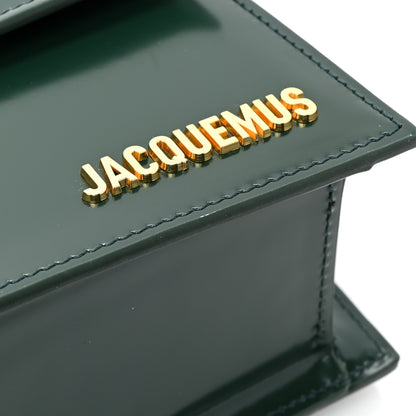 Jacquemus Glazed Calfskin Le Grand Bambino Dark Green 9 of 10
