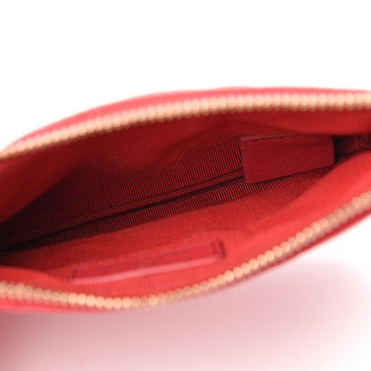 Chanel Lambskin Quilted Small Cosmetic Case Dark Pink 4 of 7