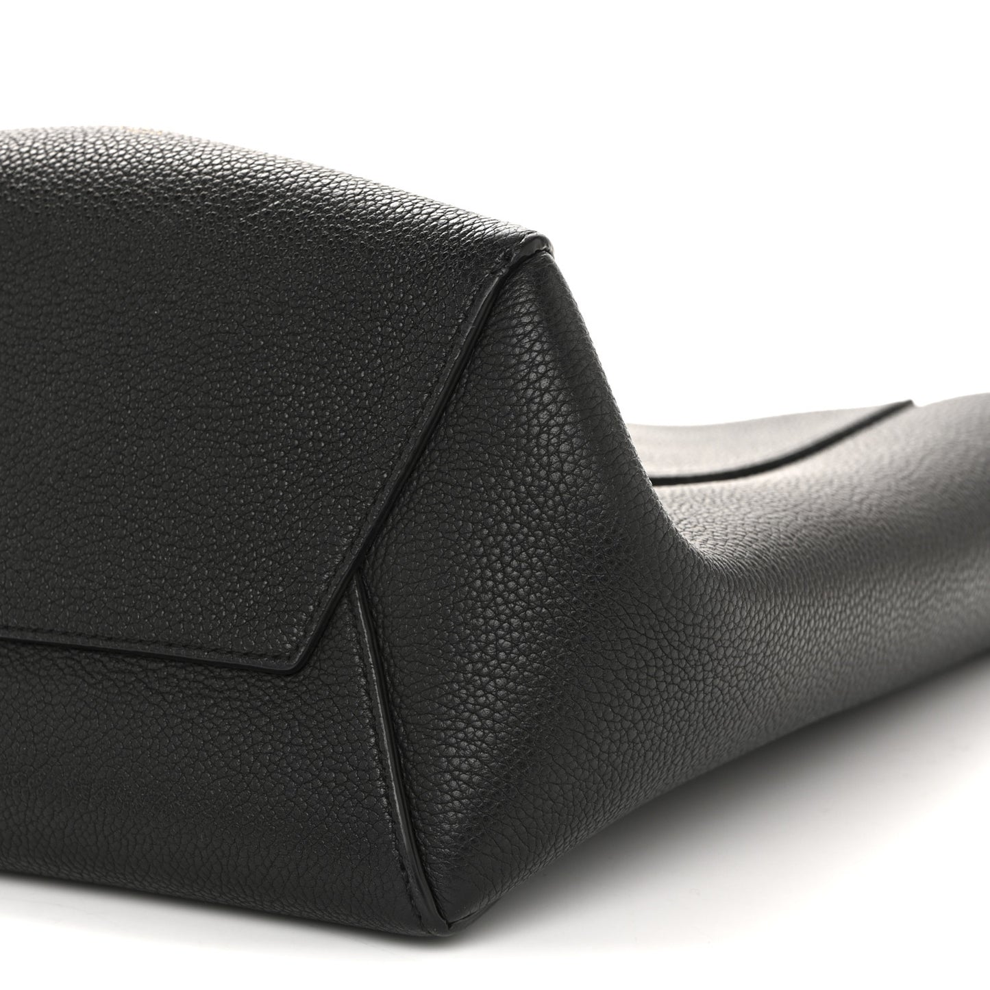 Soft Grained Calfskin Small Sangle Bucket Bag Black
