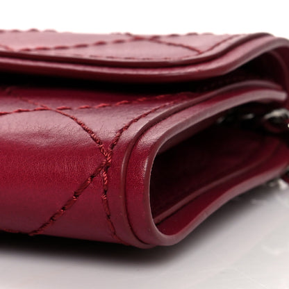 Chanel Calfskin Stitched Clutch Flap Red 9 of 13
