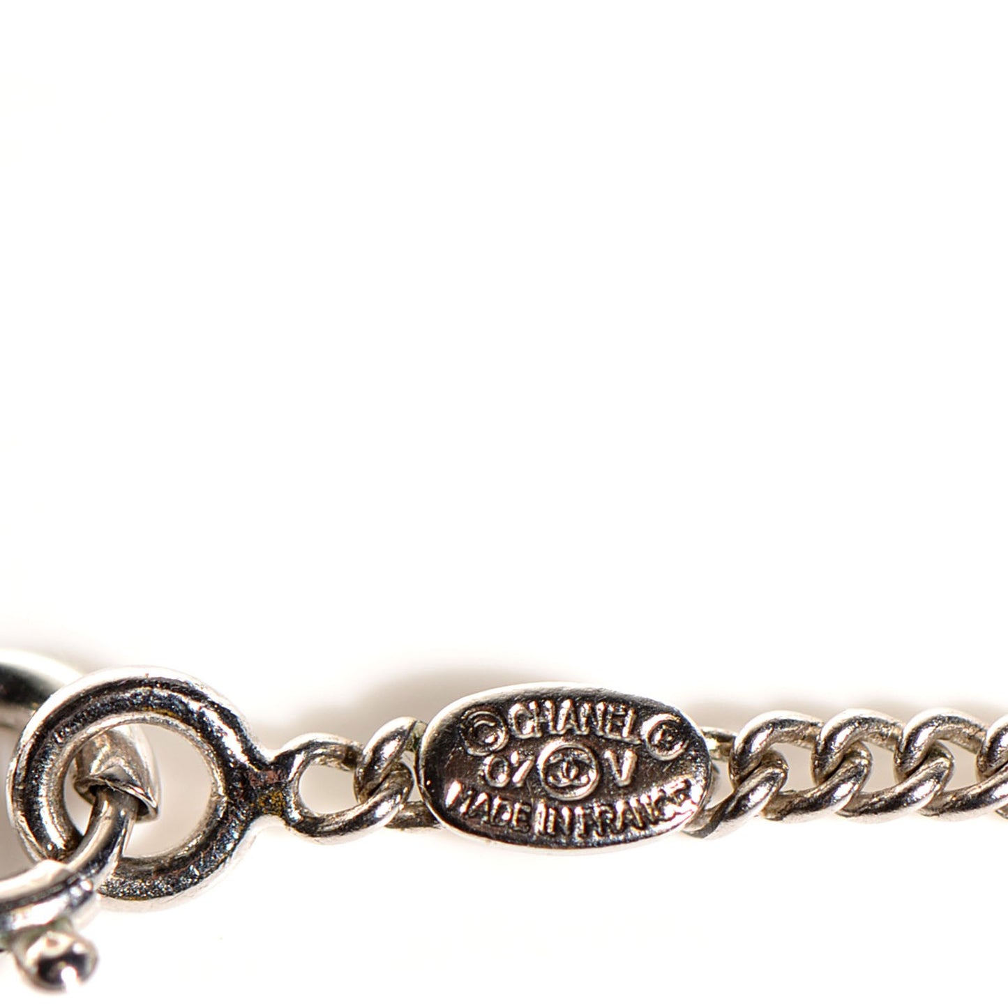 Crystal Timeless CC Necklace Silver