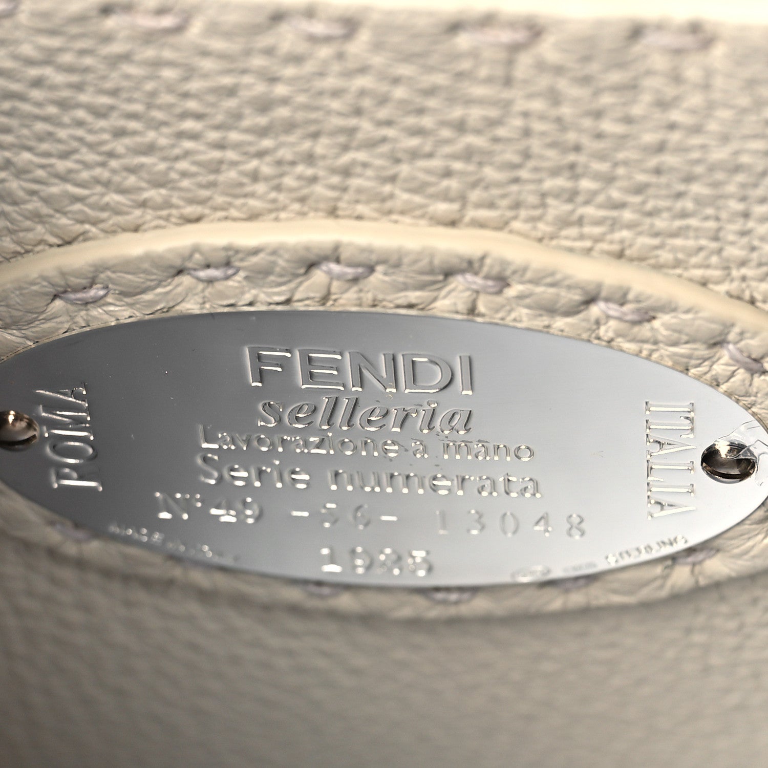 Fendi Cuoio Romano Selleria Chamois Small Peekaboo I SEE U Satchel Corda Camelia Cipria 7 of 9